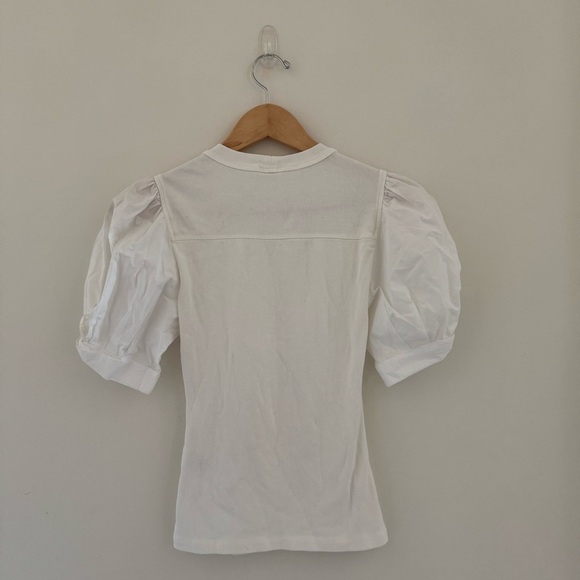 A.L.C. Kati Twisted Sleeve Top puffed sleeve in white
Size XS - Picture 6 of 6